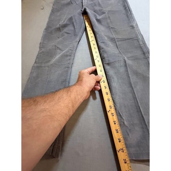 Levi Strauss & CO. 517 1555 Corduroy Jeans Mens 34 Gray Pocketed Men 34X28 USA - Picture 9 of 11